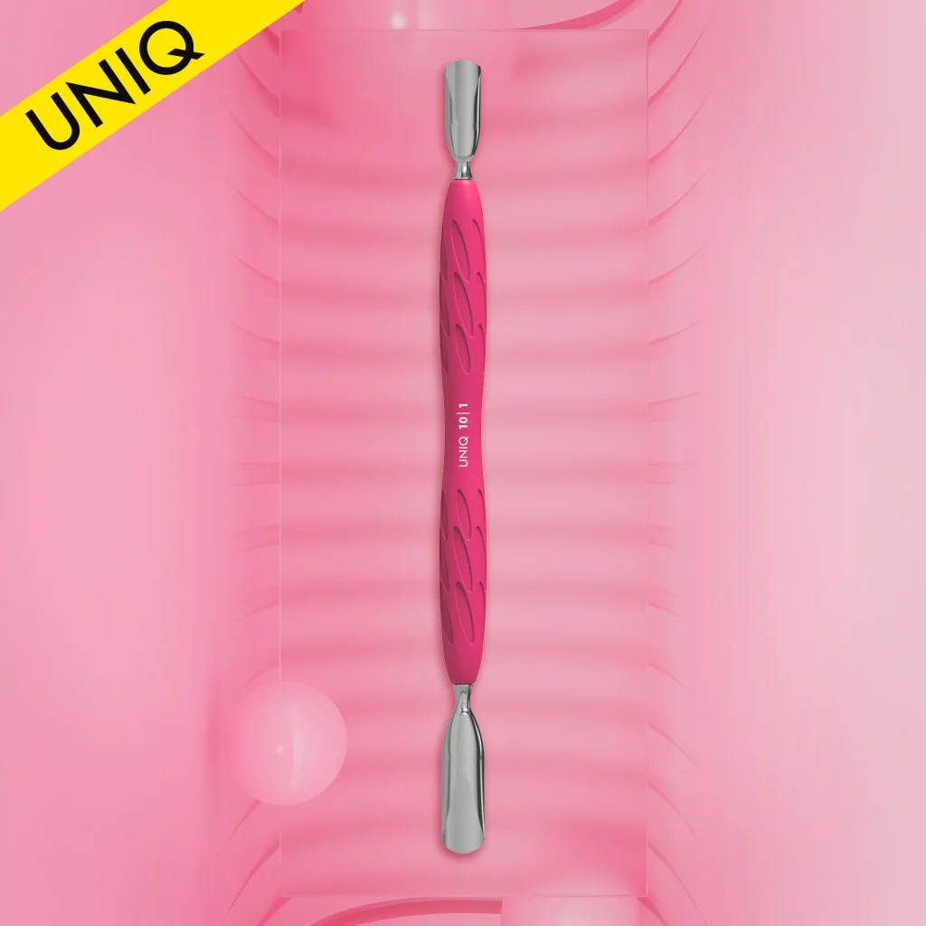 Empujador Para Manicura Con Mango De Silicona "Gummy" UNIQ 10 TYPE 1