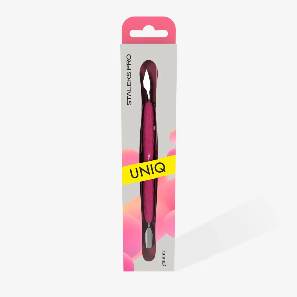 Empujador Para Manicura Con Mango De Silicona "Gummy" UNIQ 10 TYPE 3 - Imagen 4
