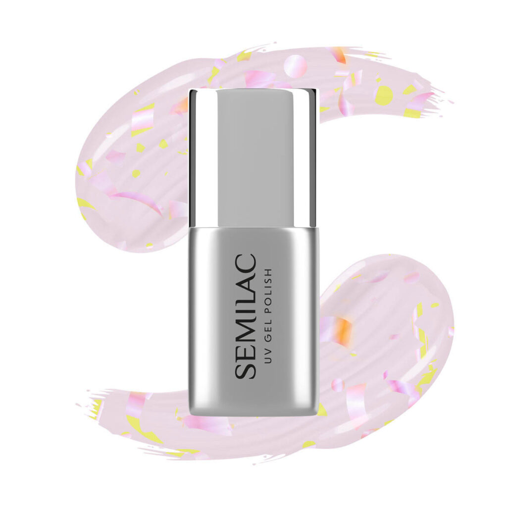 SEMILAC T26 Top Coat Matt Peach Galaxy 7 ml