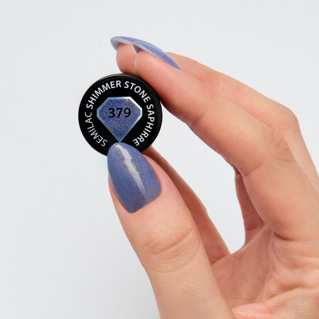 Semilac 379 Shimmer Stone Saphire 7 ml - Imagen 2