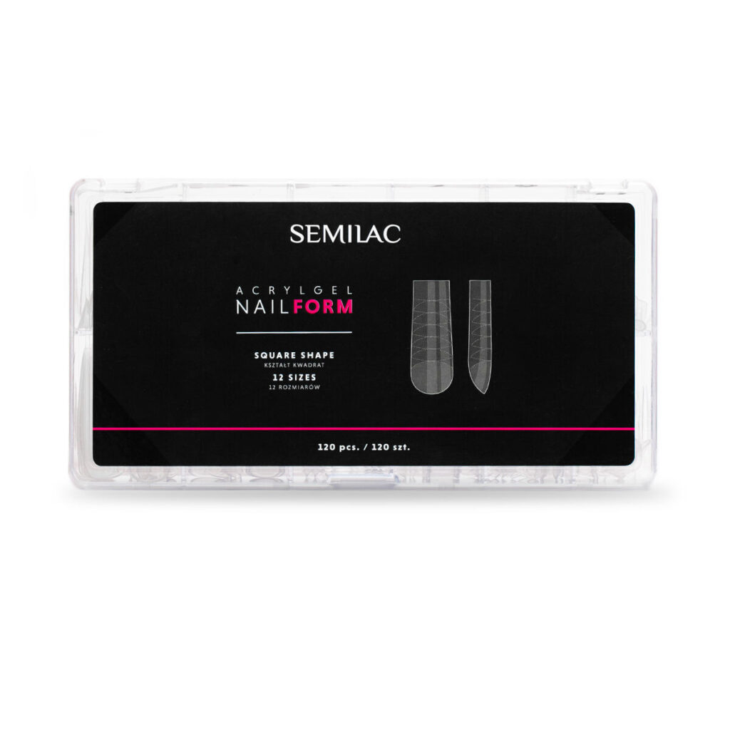Acrylgel Nail Form Semilac Square 120 uni