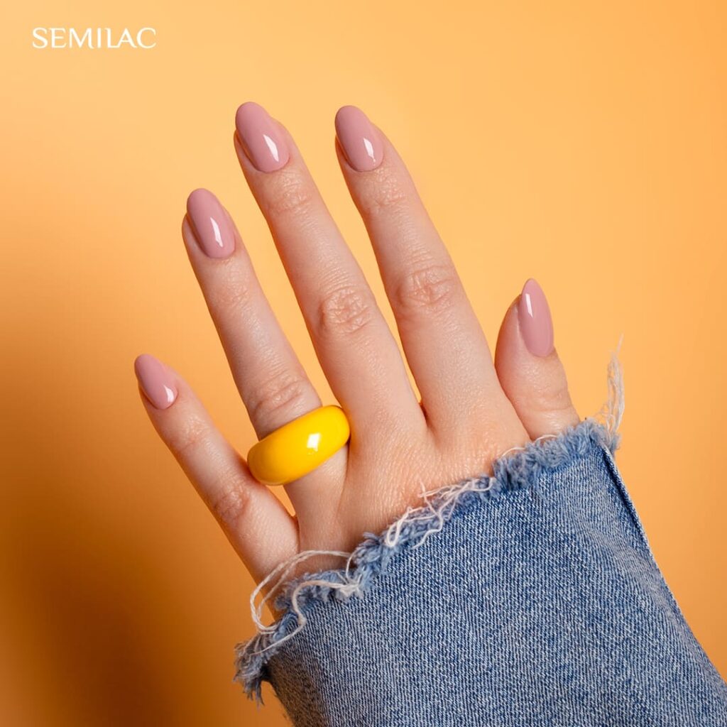 586 Semilac Dirty Rose Nude 7 ml - Imagen 3