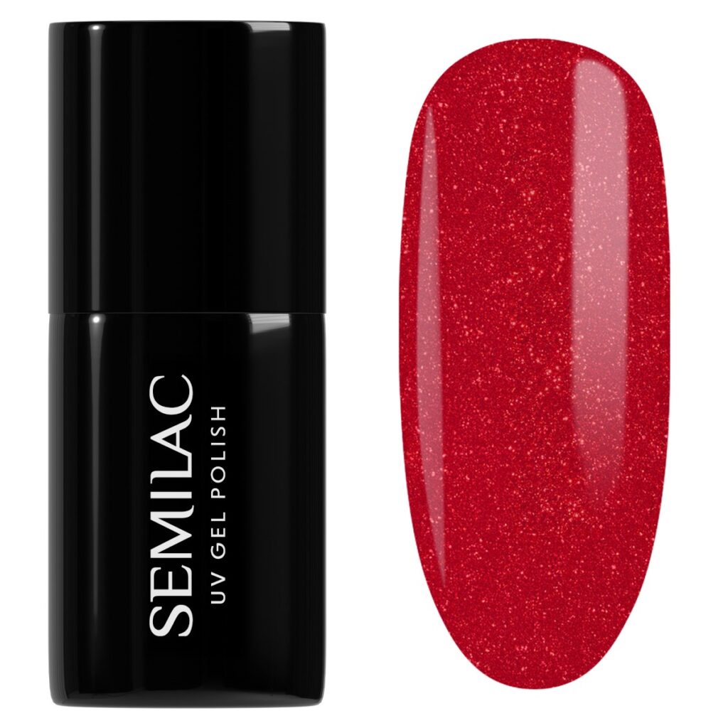 Semilac 025 Glitter Red 7 ml
