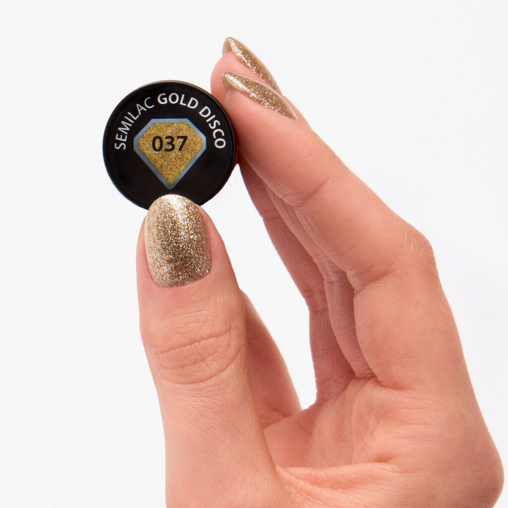 Semilac 037 Gold Disco 7 ml - Imagen 2