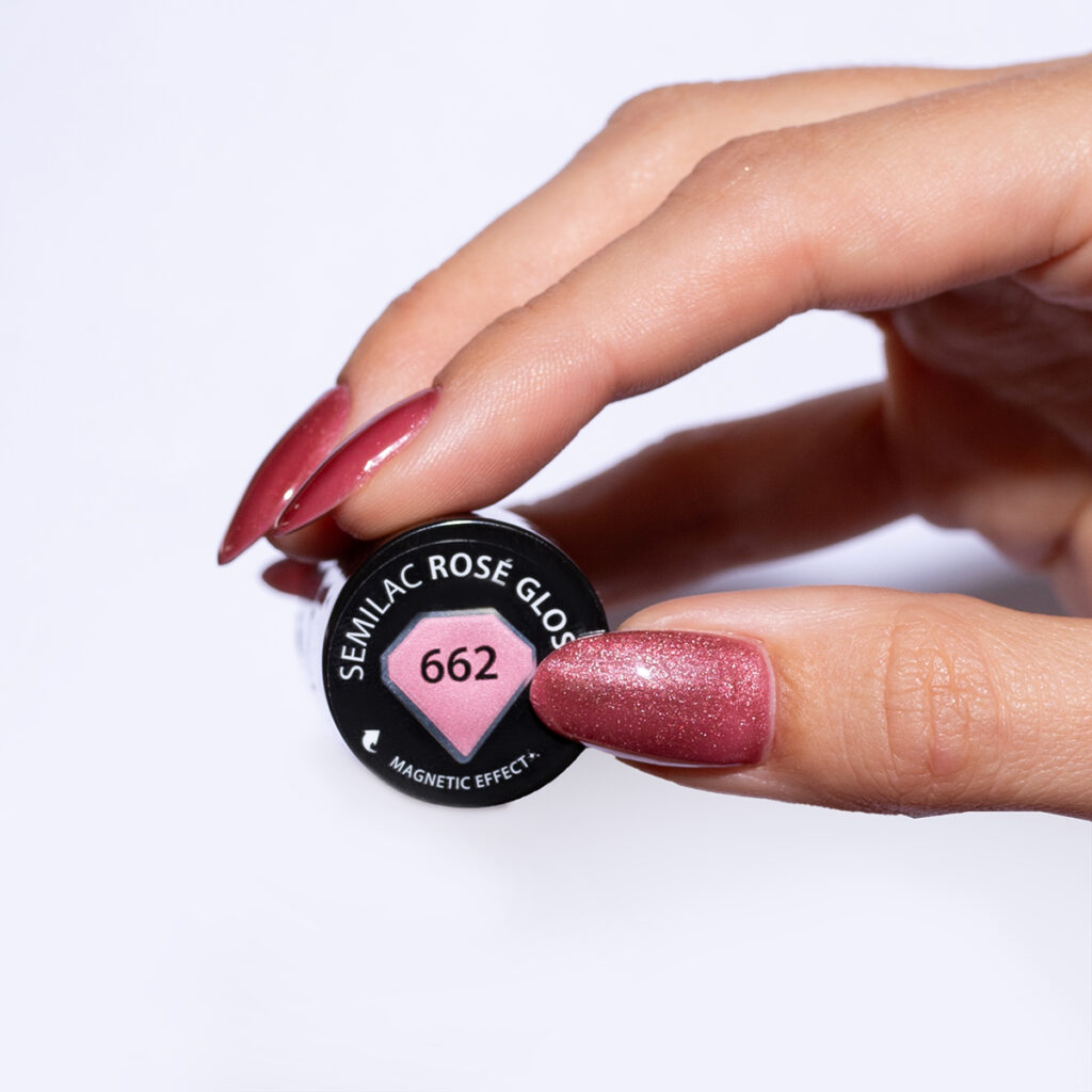 SEMILAC 662 Rose Gloss 7 ml - Imagen 2