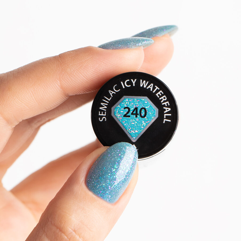 Semilac 240 Icy Waterfall 7 ml - Imagen 2