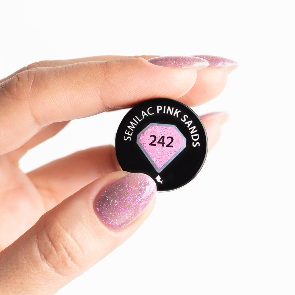 Semilac 242 Mermaid Pink Sands 7 ml - Imagen 2