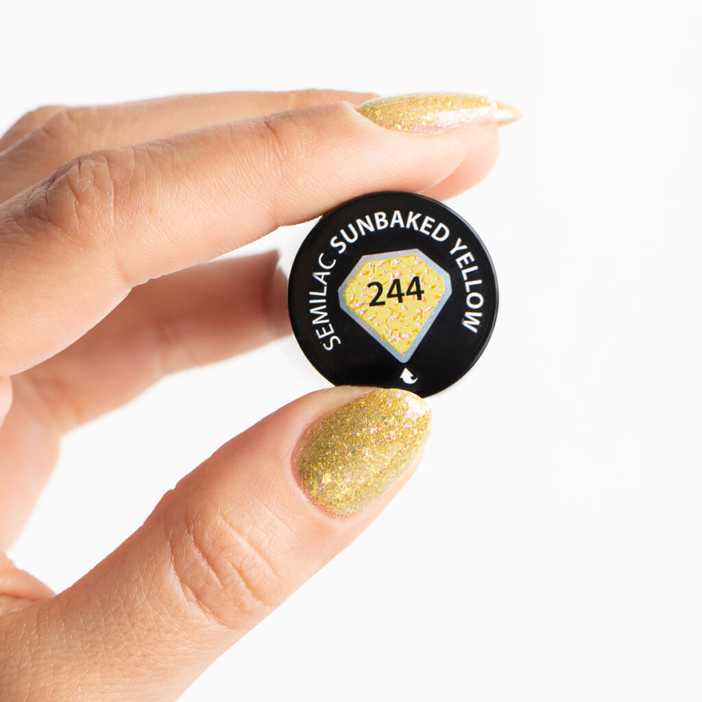 Semilac 244 Mermaid Sunbaked Yellow 7 ml - Imagen 2