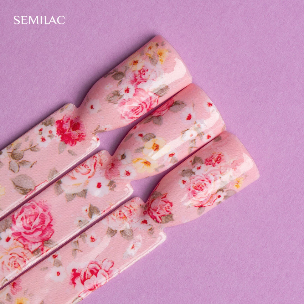 29 Semilac Flowers transfer foil - Imagen 4