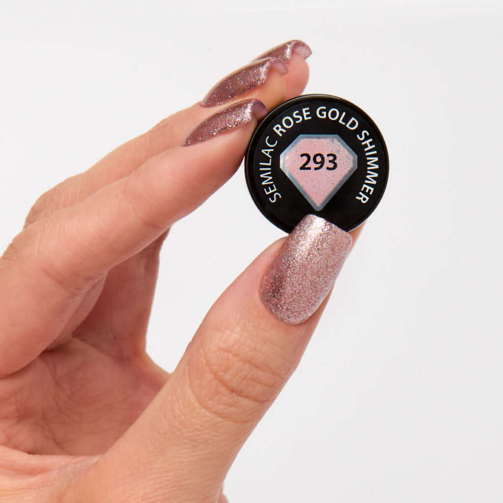Semilac 293 Rose Gold Shimmer 7 ml - Imagen 2