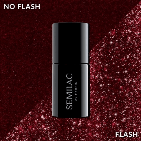 Semilac 393 Sparkling Black Cherry 7 ml - Imagen 5