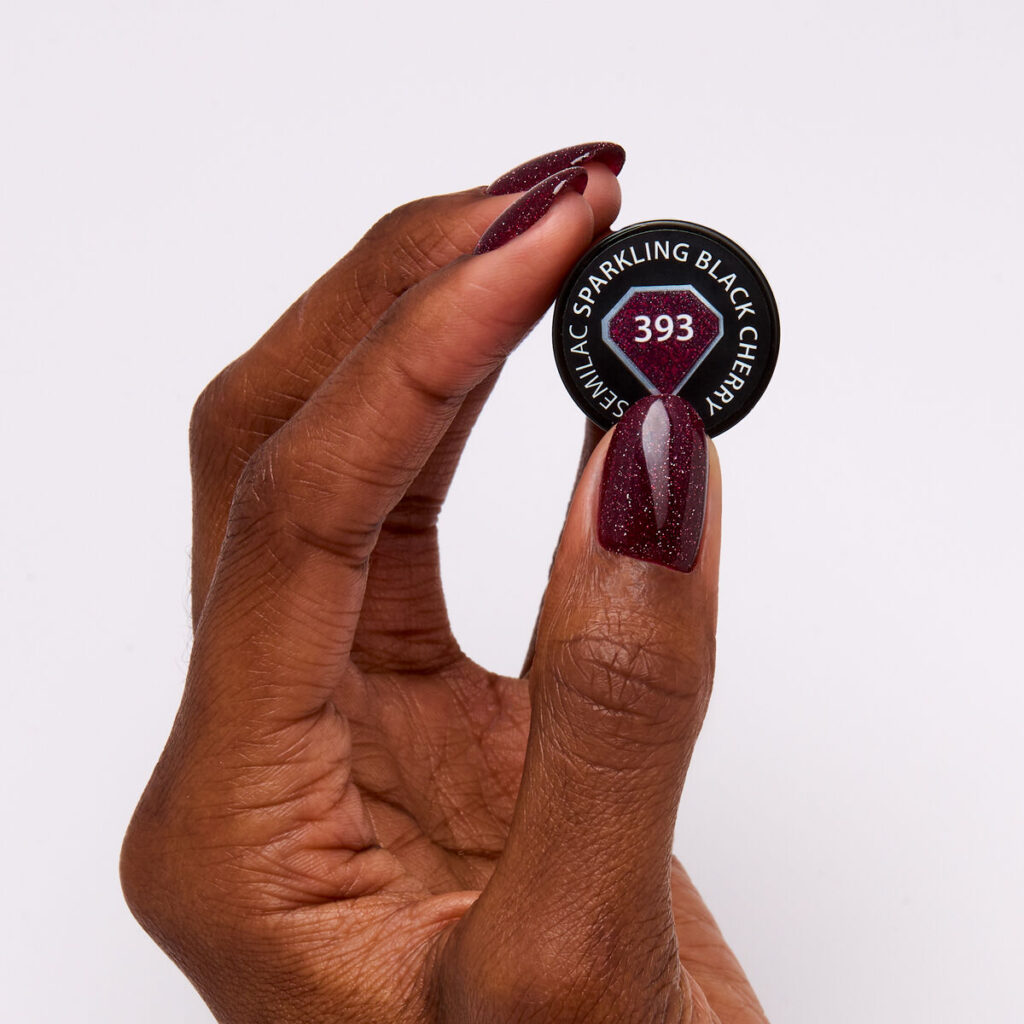 Semilac 393 Sparkling Black Cherry 7 ml - Imagen 2