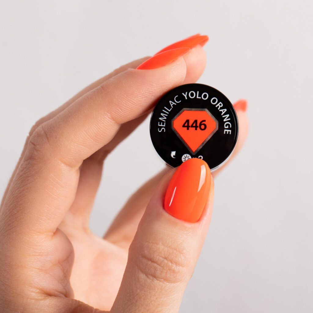 Semilac 446 YOLO Orange 7 ml - Imagen 3