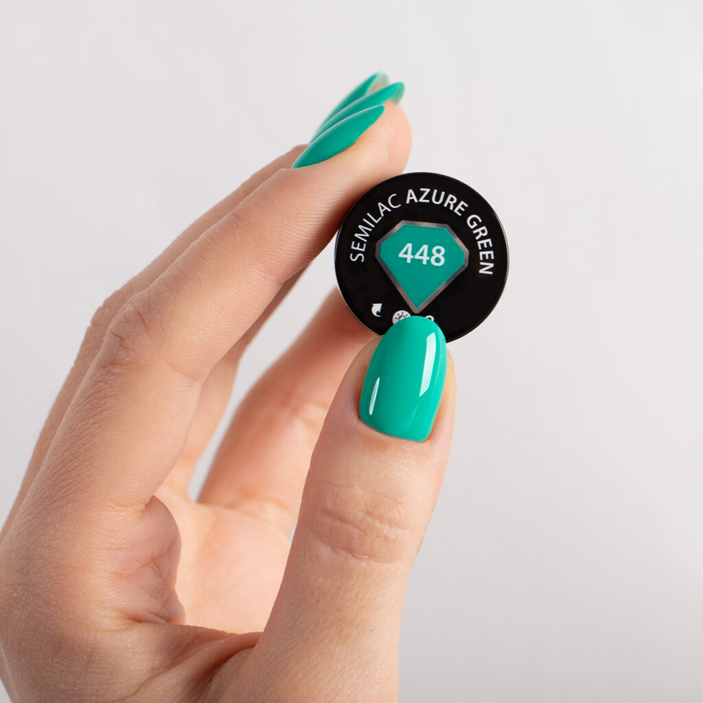 Semilac 448 Azure Green 7 ml - Imagen 3
