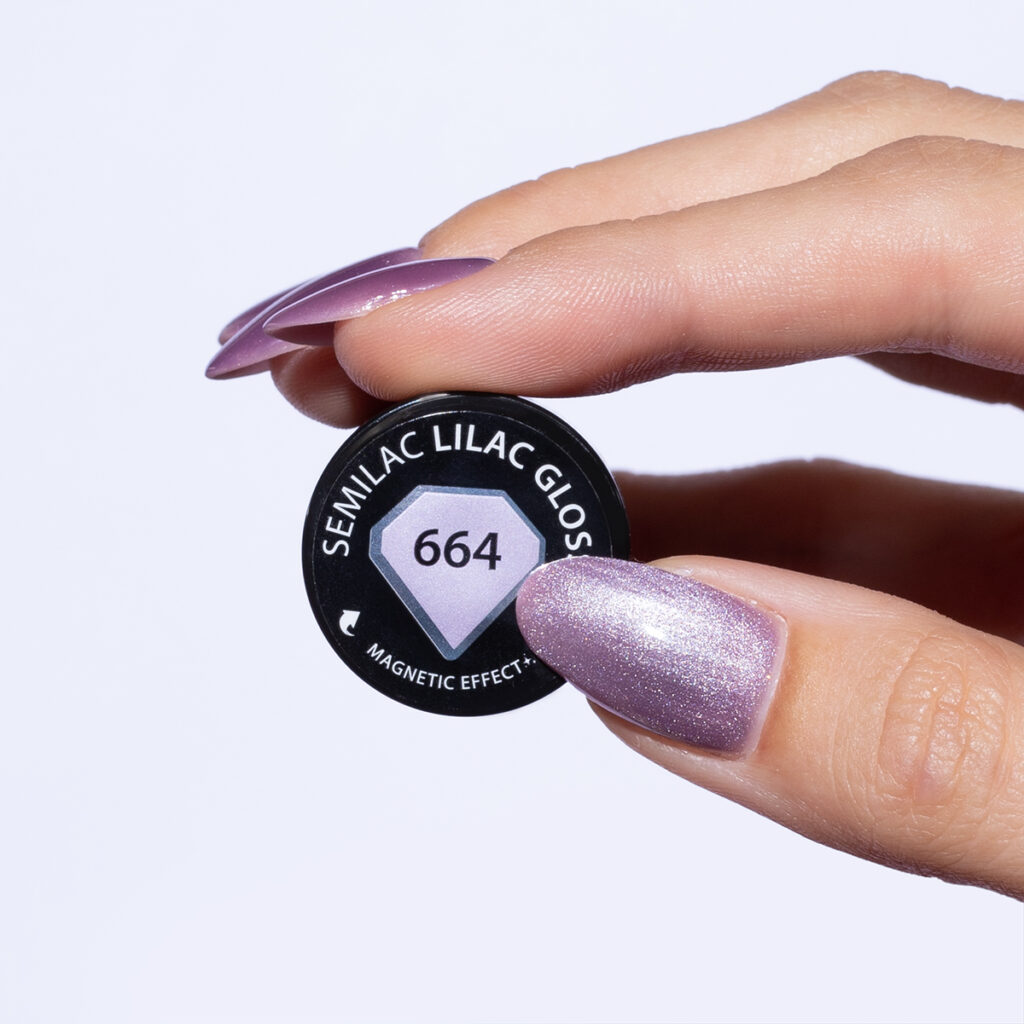 SEMILAC 664 Lilac Gloss 7 ml - Imagen 2