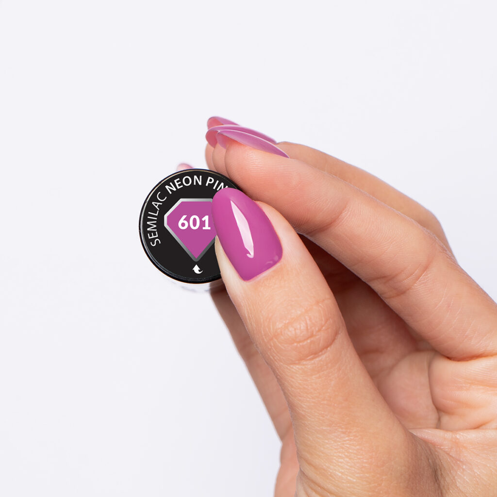 SEMILAC 601 Neon Pink Punch 7 ml - Imagen 2
