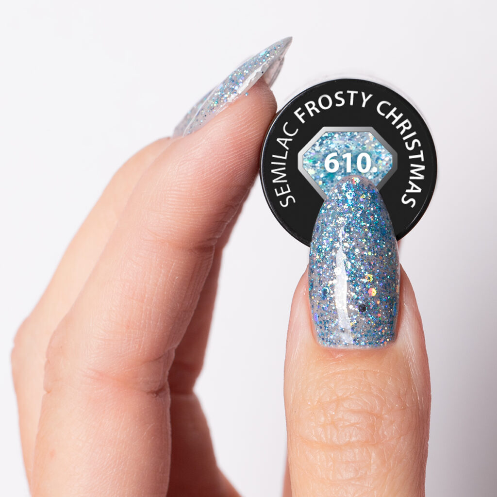 SEMILAC 610 Frosty Christmas 7 ml - Imagen 2