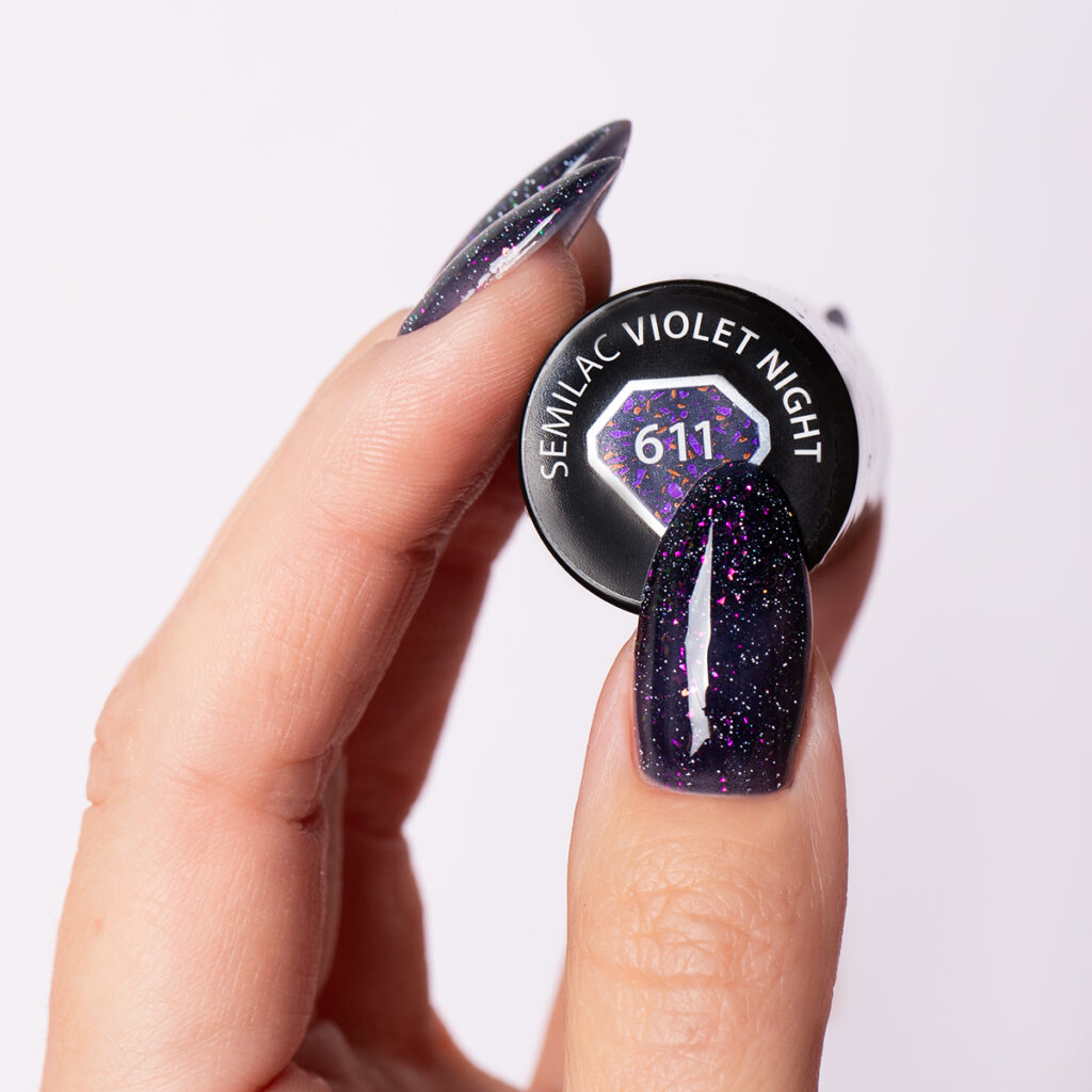 SEMILAC 611 Violet Night 7 ml - Imagen 2