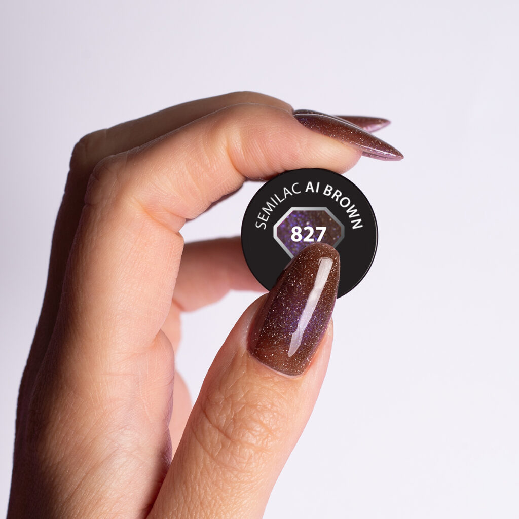 SEMILAC 827 AI Brown 7 ml - Imagen 3