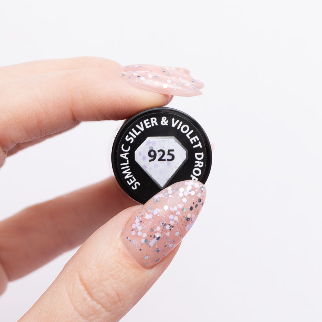 SEMILAC 925 Silver & Violet Drops 7 ml - Imagen 2