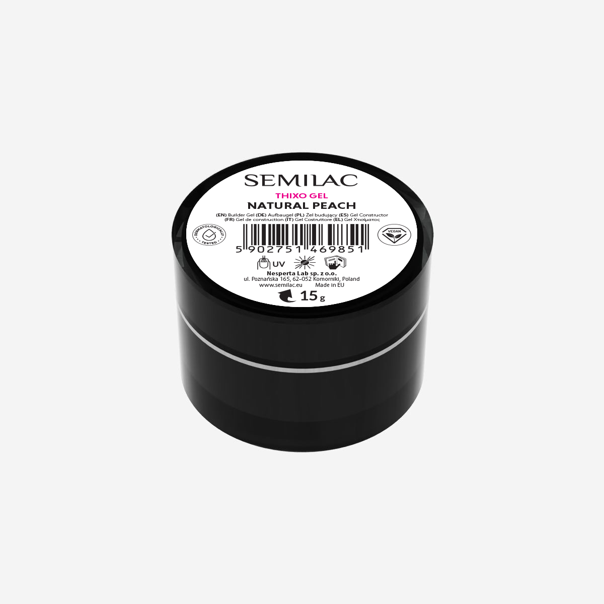Semilac Thixo Gel Natural Peach 15 g