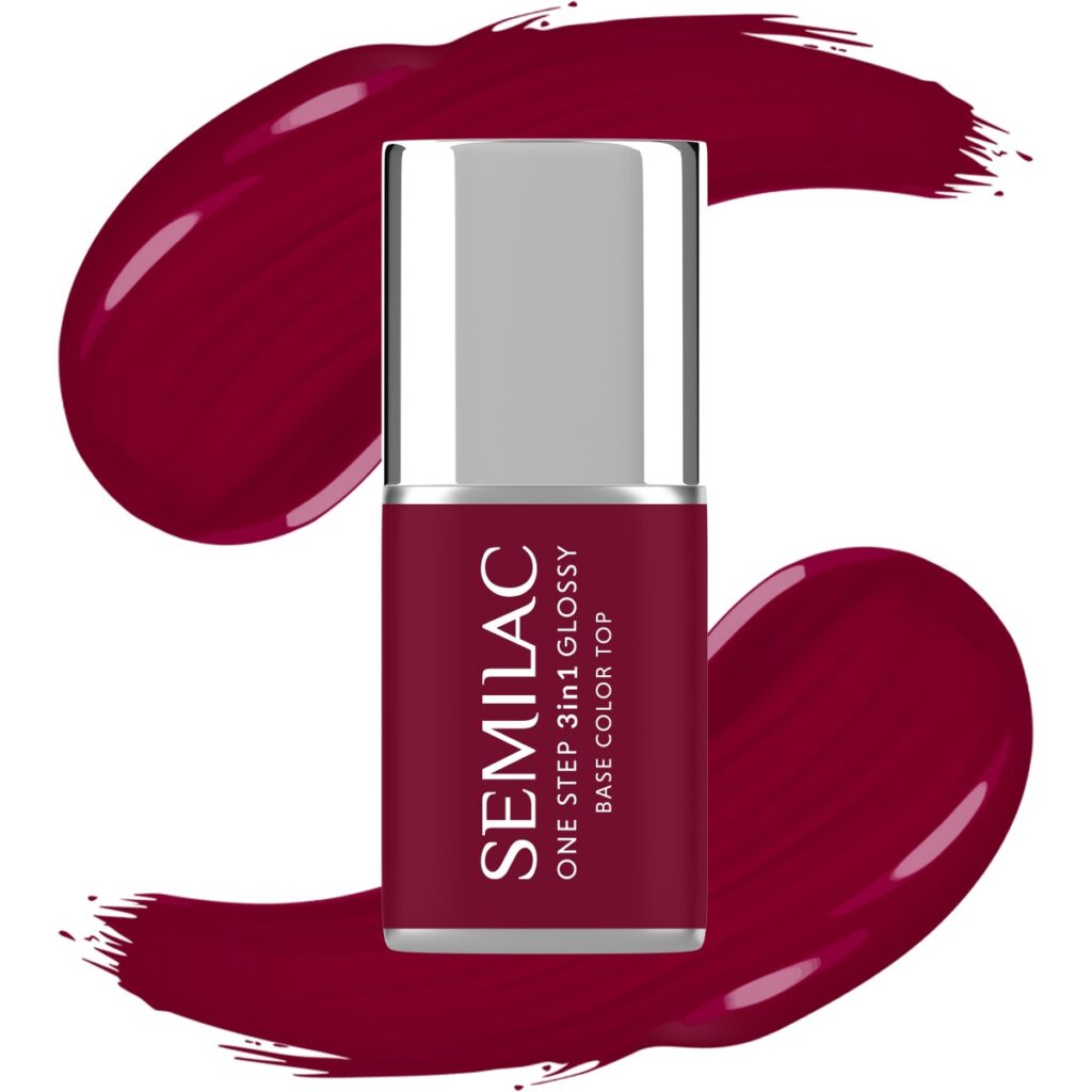 570 Semilac One Step Glossy Dark Raspberry 7 ml