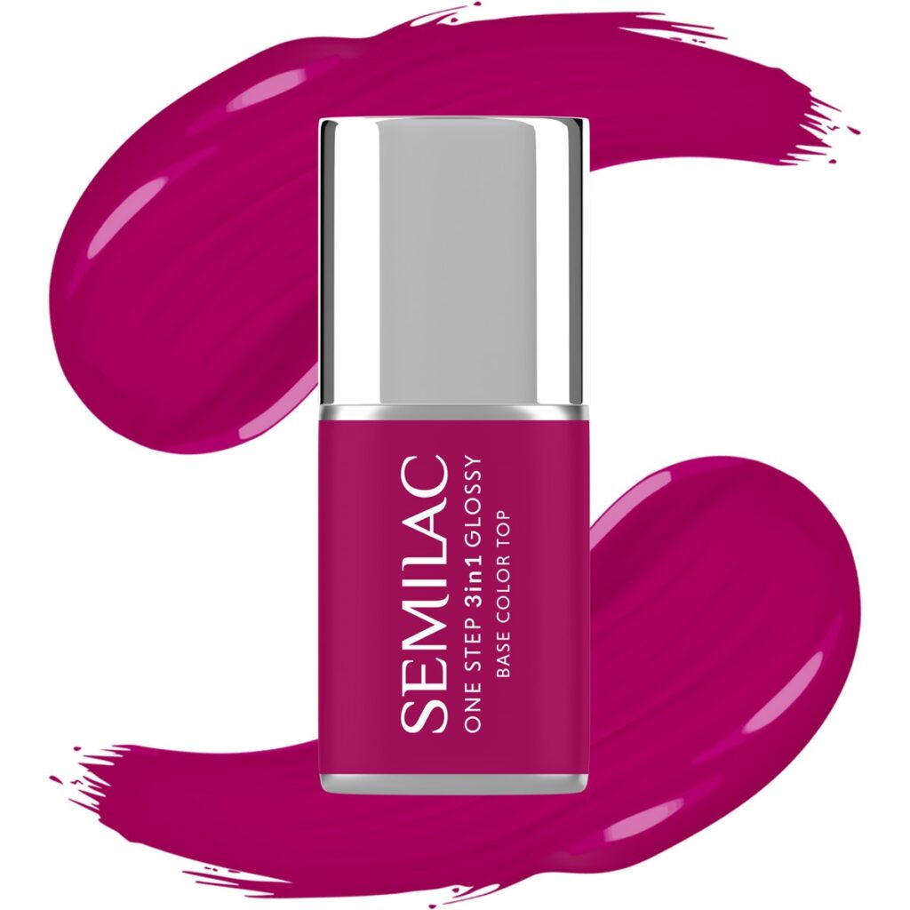595 Semilac One Step Glossy Bright Purple 7 ml