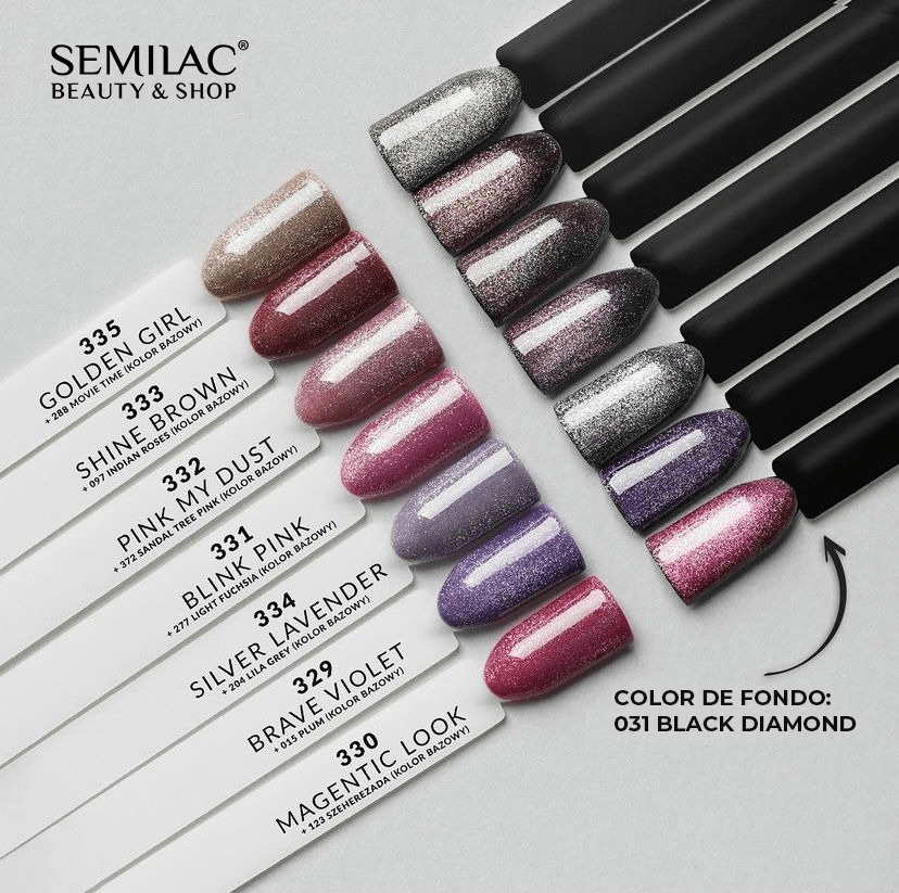 Semilac 331 Magnetic Glow Blink Pink - Imagen 5