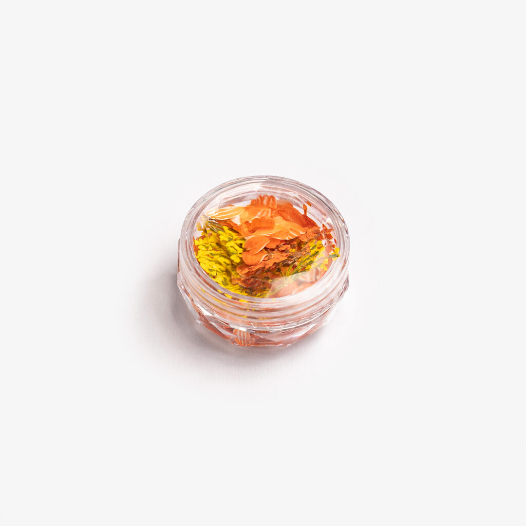 Semilac Flower Flakes Golden Sunset