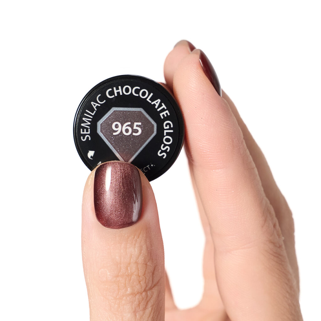 SEMILAC 965 Chocolate Gloss 7 ml - Imagen 4