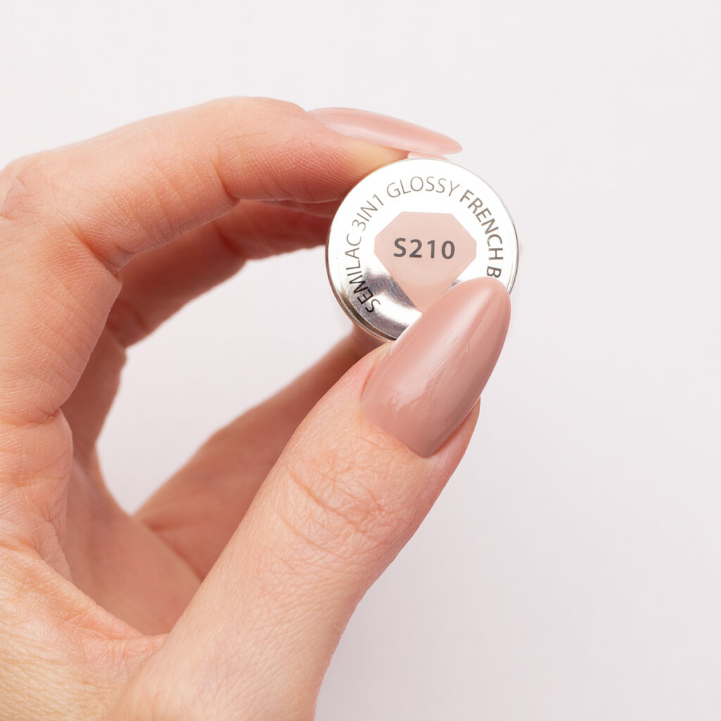 210 Semilac One Step Glossy French Beige 7 ml - Imagen 3