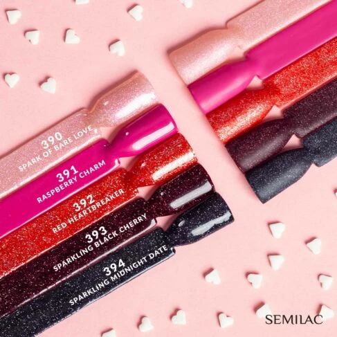 Semilac 393 Sparkling Black Cherry 7 ml - Imagen 6